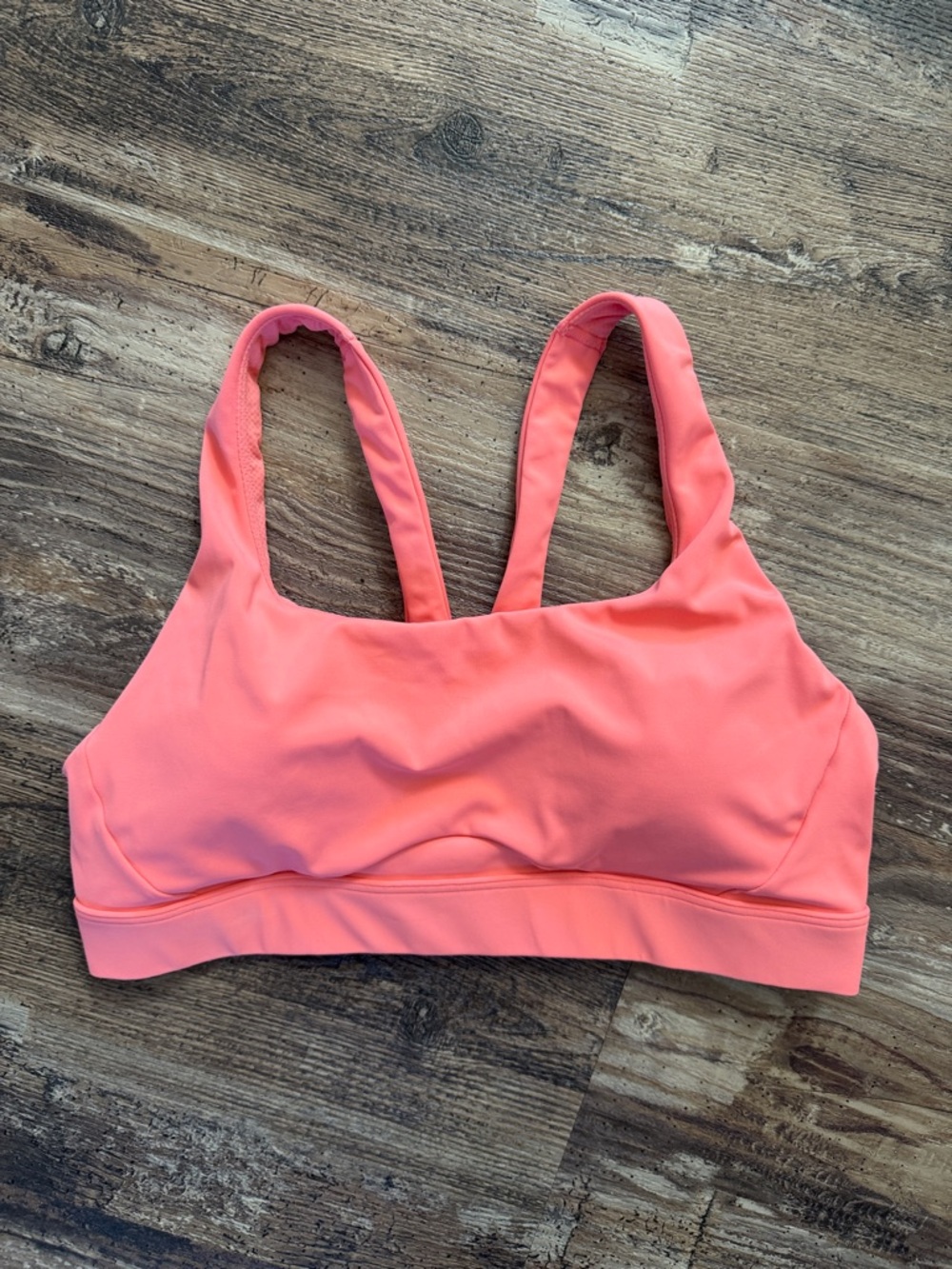 Athleta Interval Sports Bra Orange Haze Size Medium